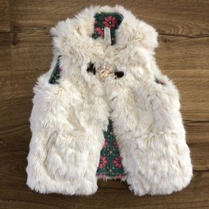 Matilda Jane Girls 6 Reversible Fur Vest